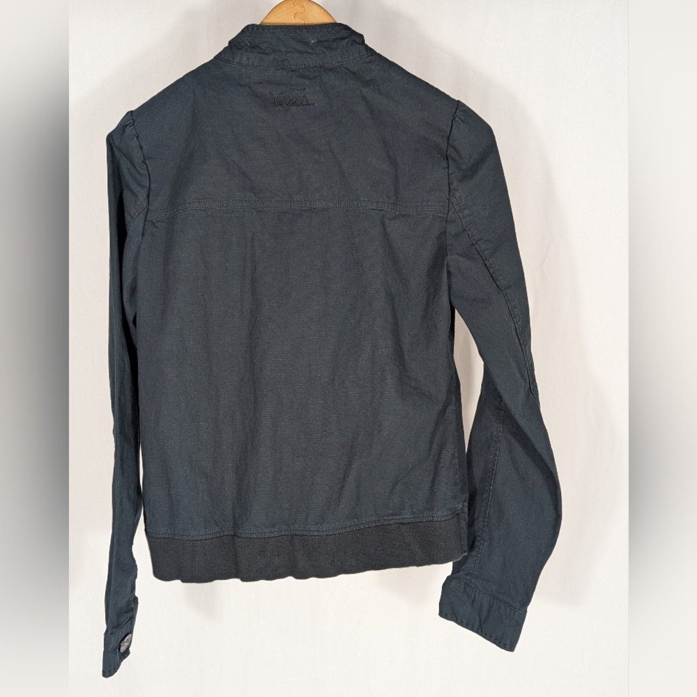 Vans Women's Blue Zip Up Casual Streetwear Skater Jacket 100% Cotton Size Large - Picture 3 of 15